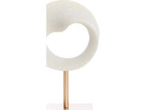 Ornament on base 20x10x30 cm TUZLA cream+antique bronze