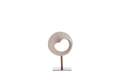 Ornament op voet 20x10x30 cm TUZLA taupe+donker brons