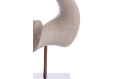 Ornament on base 34x18x43 cm VODICE taupe+dark bronze