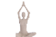 Ornament 28x17x41,5 cm ZENNA taupe