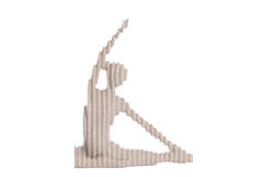 Ornament 30x6x24 cm ZENNE taupe