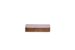Wandplank 40x20x7 cm GATURA hout donker bruin