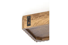 Wandplank 40x20x7 cm GATURA hout donker bruin