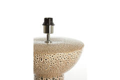 Lamp base Ø32x22 cm YASUR ceramics cream+black