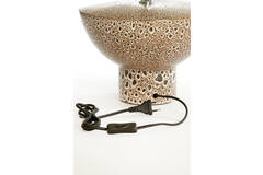 Lamp base Ø32x22 cm YASUR ceramics cream+black