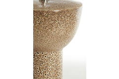Lamp base Ø26x34,5 cm YASUR ceramics cream+black