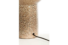 Lamp base Ø26x34,5 cm YASUR ceramics cream+black