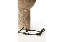 Lamp base Ø26x34,5 cm YASUR ceramics cream+black