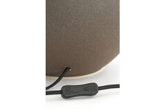 Lamp base Ø28,5x52 cm ULLOA ceramics matt dark brown