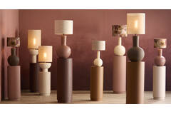 Lamp base Ø28,5x52 cm ULLOA ceramics matt dark brown
