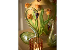 Ornament 17x9,5x29 cm SWAN glas groen