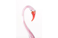 Ornament 17x9,5x29 cm SWAN glas roze