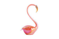 Ornament 17x9,5x29 cm SWAN glas oranje