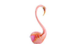 Ornament 17x9,5x29 cm SWAN glas oranje