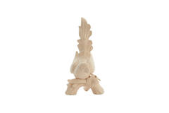 Ornament 21,5x17x35 cm BIRD ceramics matt cream