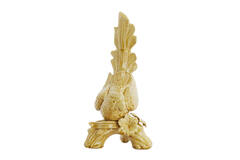 Ornament 21,5x17x35 cm BIRD ceramics ocher yellow