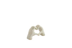 Ornament 19x8x11,5 cm HANDS taupe grey