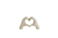 Ornament 24,5x9,5x15 cm HANDS taupe grey