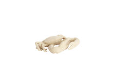 Ornament 29x29x6,5 cm CRAB ceramics cream