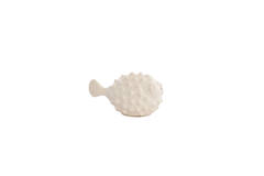 Ornament 20x11,5x11,5 cm FISH ceramics cream