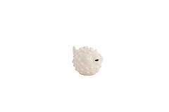 Ornament 20x11,5x11,5 cm FISH ceramics cream