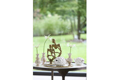 Ornament 20x11,5x11,5 cm FISH ceramics cream pearl