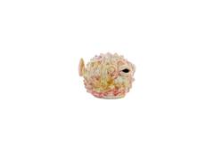 Ornament 25,5x14,5x14 cm FISH ceramics cream+red+yellow