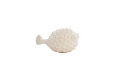 Ornament 25,5x14,5x14 cm FISH ceramics cream