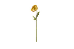 Artificial flower 15x15x57 cm CATO paper green+ocher yellow
