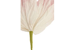 Kunstbloem 33x33x120 cm LOEK papier groen+licht roze