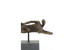 Ornament on base 35x8x19 cm PETE antique bronze+matt black