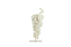 Ornament on base 15x13x35 cm GRAPE cream+antique bronze