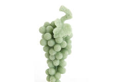 Ornament on base 15x13x35 cm GRAPE green+antique bronze