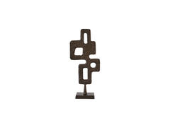 Ornament on base 23,5x10x54 cm VEX dark brown