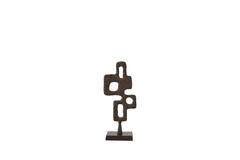 Ornament on base 18x10x44 cm VEX dark brown