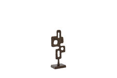 Ornament on base 18x10x44 cm VEX dark brown