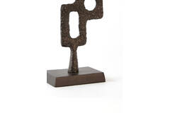 Ornament on base 18x10x44 cm VEX dark brown