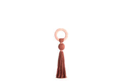 Ornament Ø11x47 cm YAVIZA terra+raffia light pink