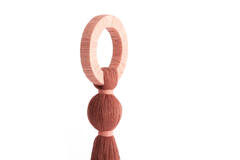 Ornament Ø11x47 cm YAVIZA terra+raffia light pink