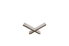 Boekenstandaard 36x25x15,5 cm TONOSI hout donker bruin