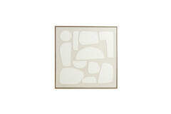 Wandornament 80x3,5x80 cm NIEVES zand+crème
