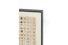 Wandornament 60x3,5x80 cm DEHESA crème+zand+taupe