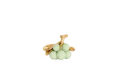 Ornament 16,5x11x11,5 cm JAGODY green+antique bronze