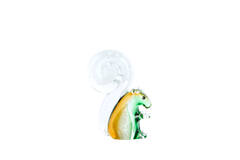 Ornament 9,5x4,5x13 cm SQUIRREL glass green+cream