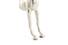 Ornament S/2 17x8x18+17x8x18 cm DOGS nickel