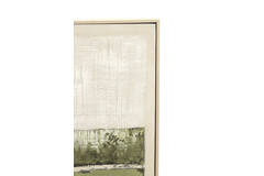 Wall ornament 90x3,5x120 cm MAREYA olive green+cream
