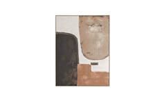 Wall ornament 90x3x120 cm ZIRELLE cream+sand+brown