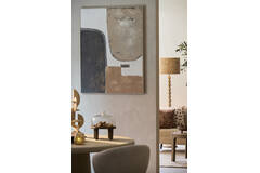 Wall ornament 90x3x120 cm ZIRELLE cream+sand+brown