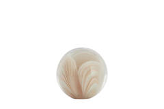 Ornament Ø10x10 cm OLYRA glass light pink