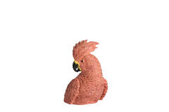 Ornament 10,5x9,5x16 cm PARROT dark pink